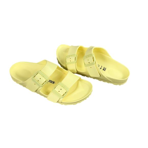 BIRKENSTOCK Arizona Slip On Sandal W 7/M 5 Yellow Light Everyday Made in Germany - Picture 4 of 12
